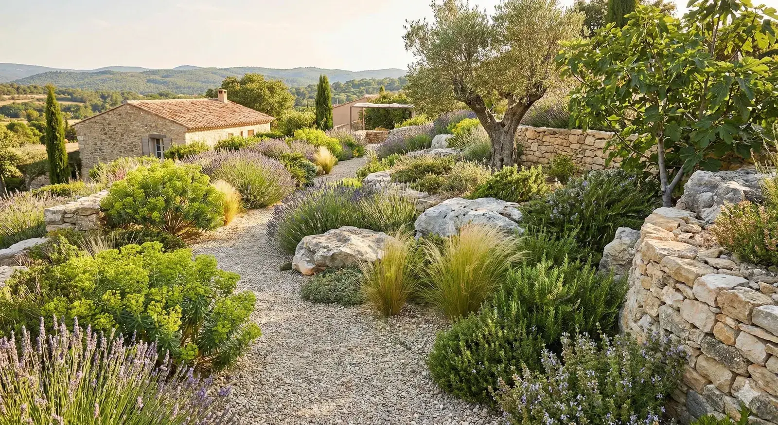 paysagiste jardin sec à Saint-Gély-du-Fesc